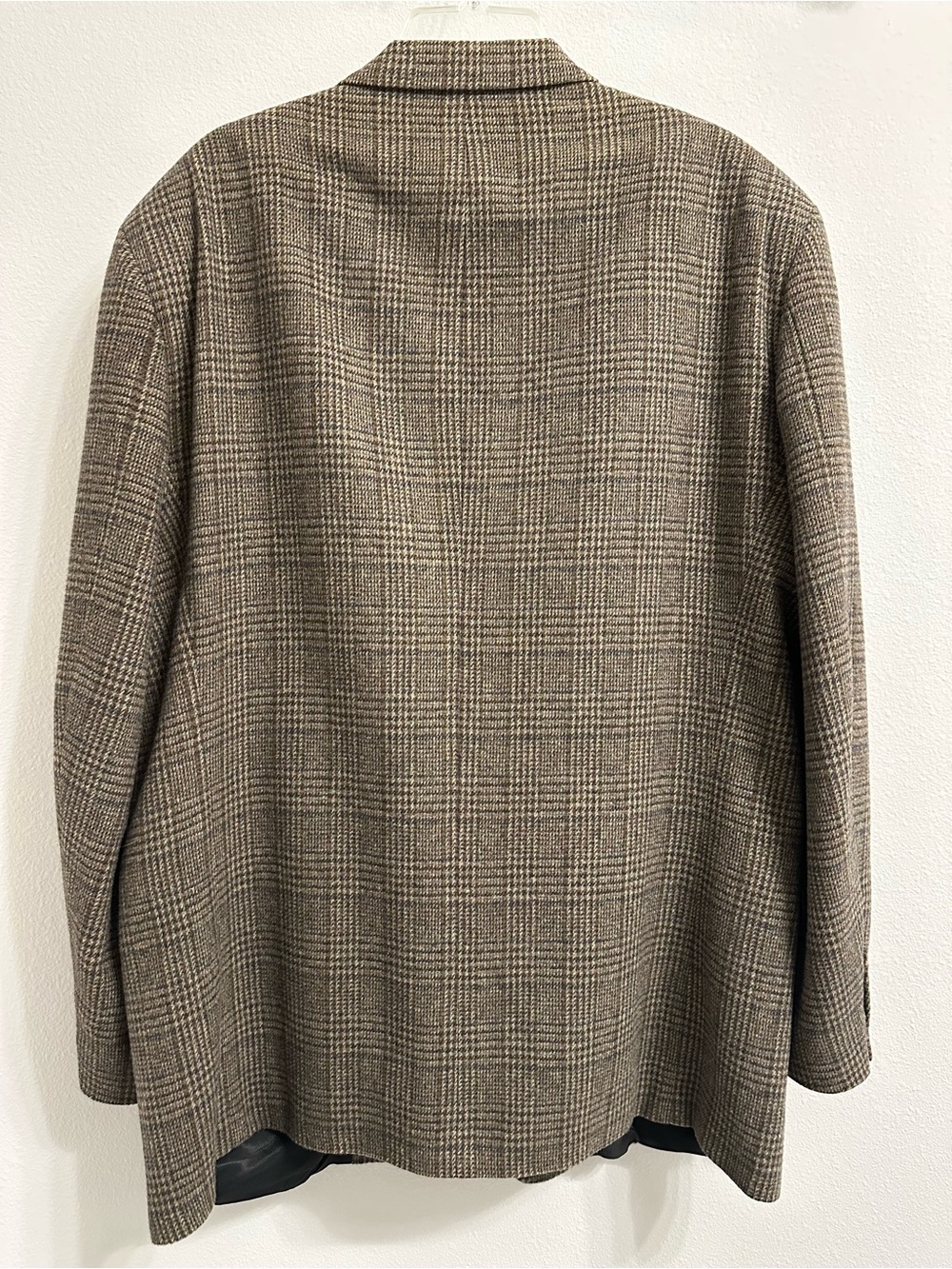 Robert Stock Men's Brown Glen Plaid Blazer Sport Coat 44L - Picture 4 of 9